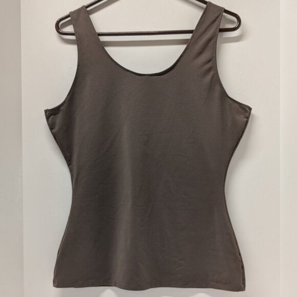 SPANX Hollywood Socialight Opaque Tank Top in Smokey Brown - Picture 4 of 11